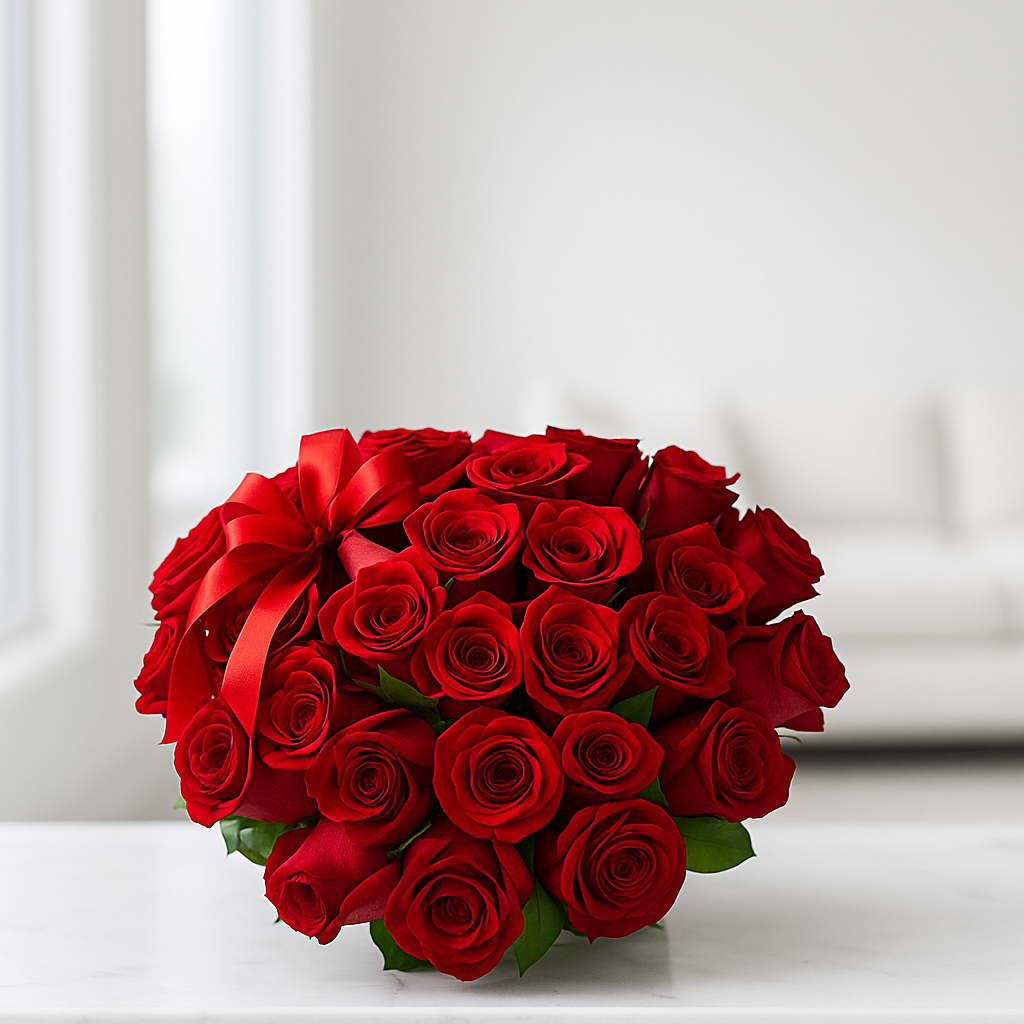 Corazón de rosas (Arreglo de 24 Rosas Rojas)