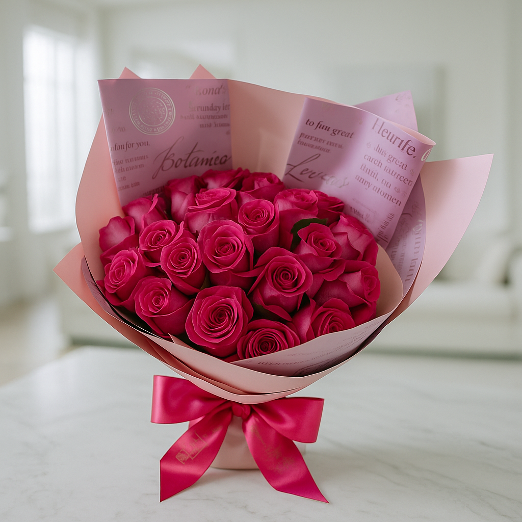 Aniversario - Ramos de 24 Rosas – Escoge tu color favorito