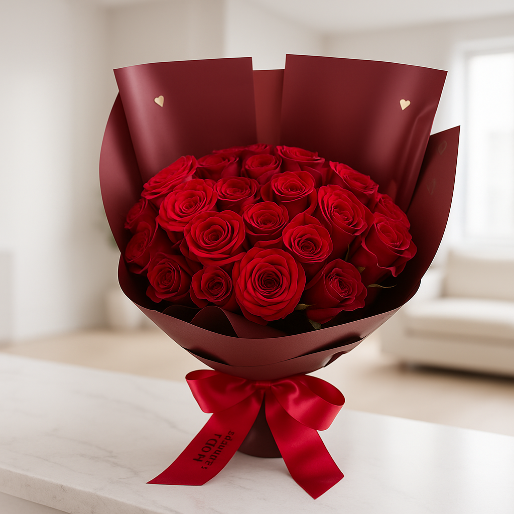 Aniversario - Ramos de 24 Rosas – Escoge tu color favorito