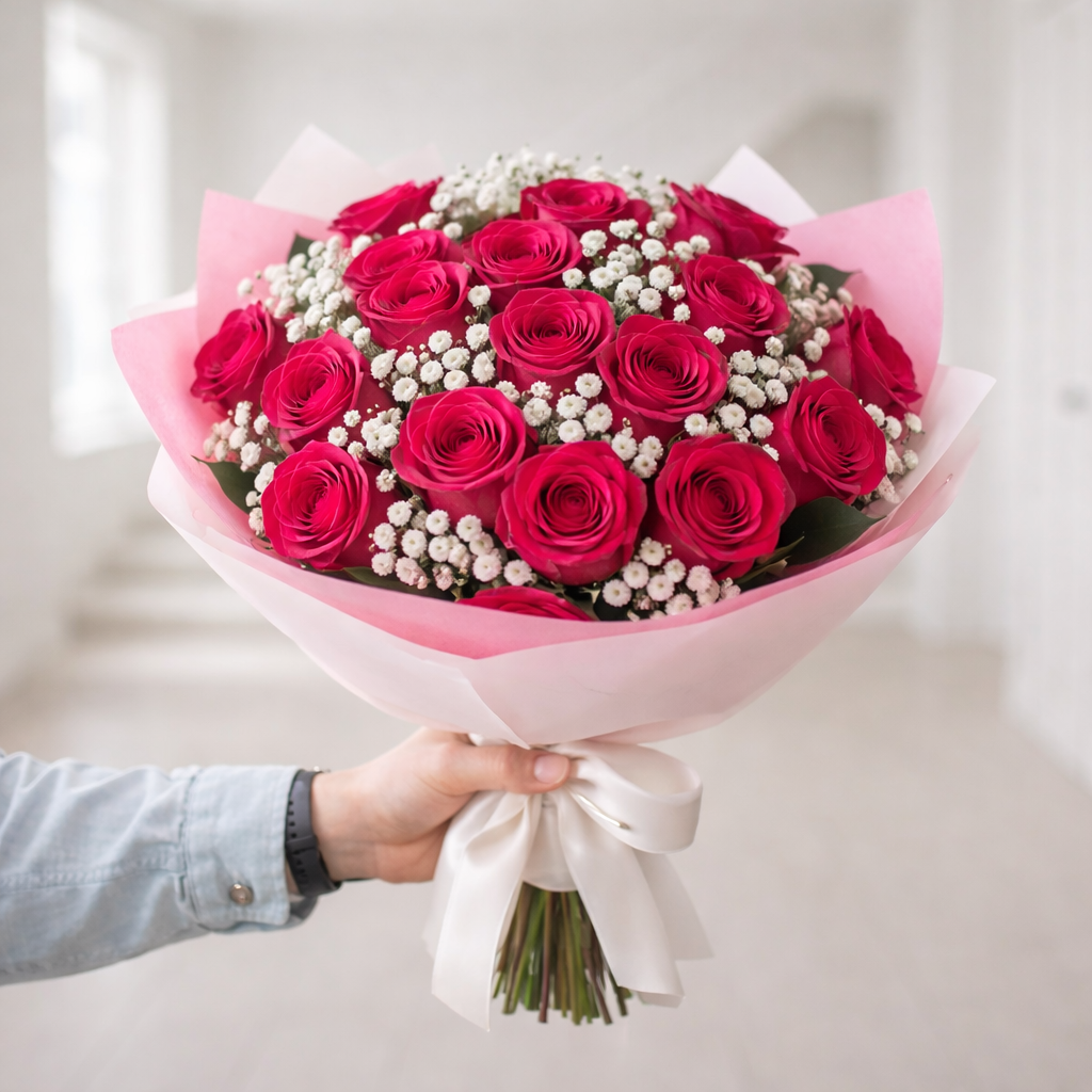 Bouquets - Ramos de 12 o 24 Rosas – Escoge tu color favorito